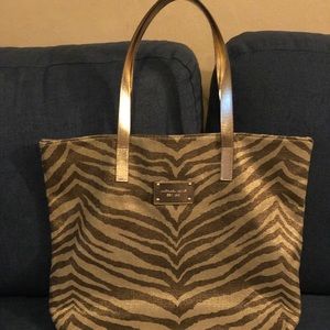 Michael Kors tote gold animal print